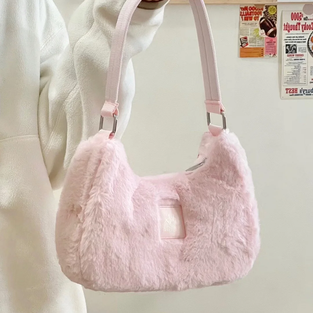 Fluffy Pinky Purse Shoulder Bag MK18759