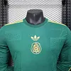 Joyfball 2025 Player Version Mexico Trophy Edition Green Long sleeved Football Shirt 1:1 Thai Quality（The player version jersey is a bit tight, please pay attention to the size selection）