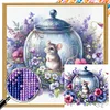 (30*30cm)Flowers Hamster - Square AB Drill Diamond Painting