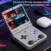 Foldable Retro Handheld Game Console 3.4 Inch IPS Screen 3000mAh Battery Flip Design Portable Pocket Arcade (TF Card Is Not Included)