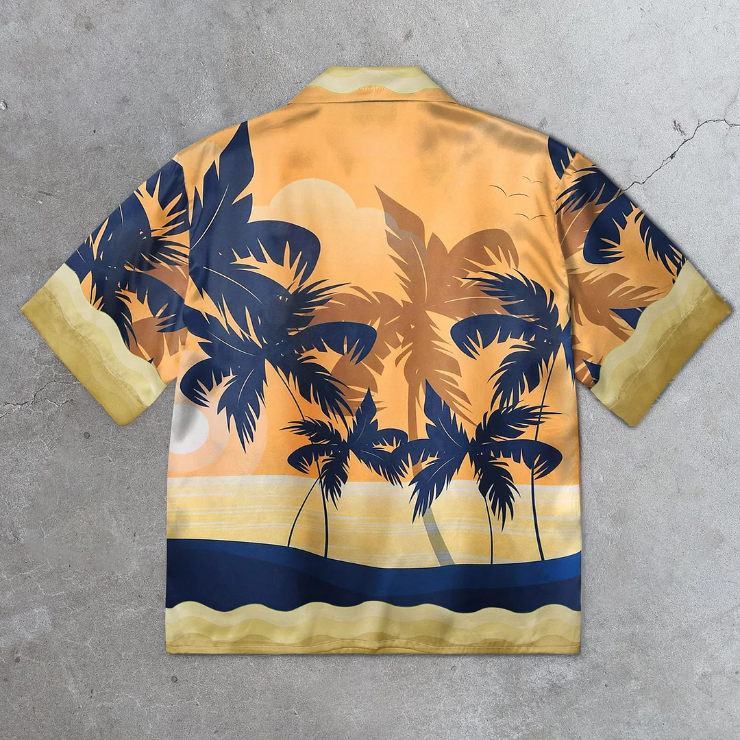 Trendy Vintage Hawaiian Short Sleeve Shirt