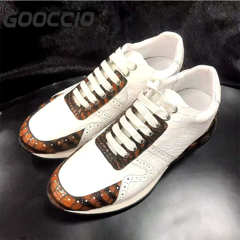 MY192 Crocodile Leather Casual Shoes/Sneakers For Men GOOCCIO   