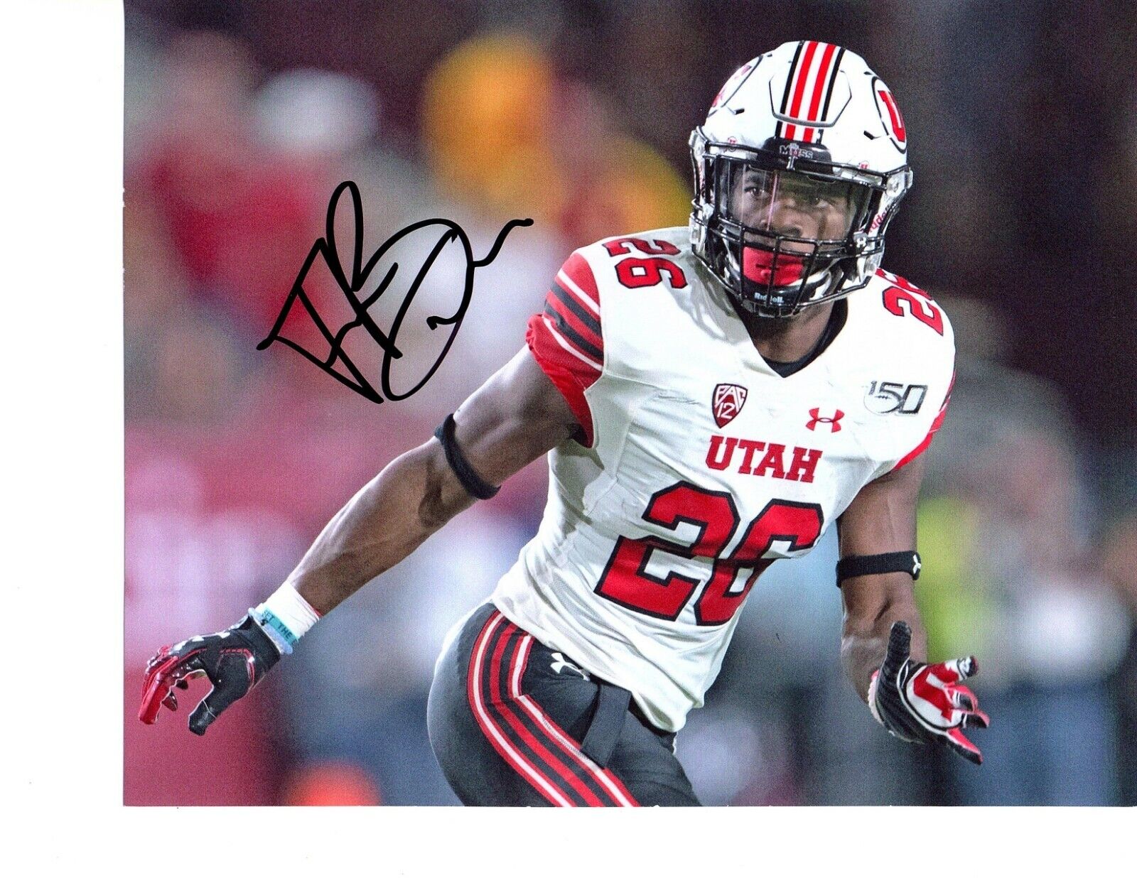 Terrell Burgess Utah Utes signed autographed 8x10 football Photo Poster painting 2020 NFL Draft