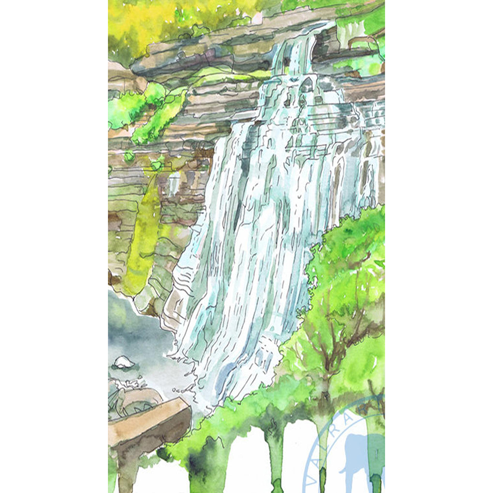 

30*50CM - Round Drill Diamond Painting - Famous Scenic Spot, 501 Original