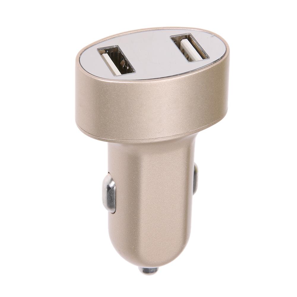 

Dual USB Port Digital Display Car Interior Cigarette Lighter Slot Charger, 香槟金, 501 Original