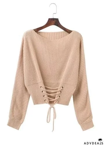 Off Shoulder Lightweight Chunky Sweater