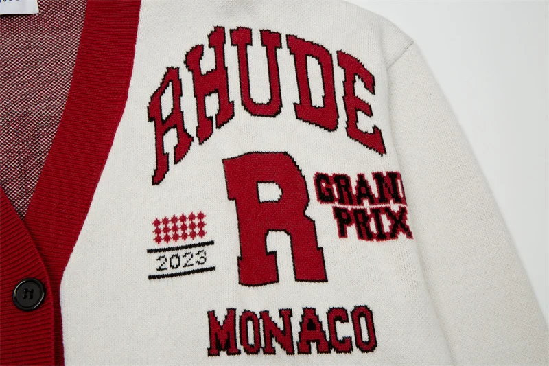 RHUDE 2023 New autumn and winter knitted sweaters