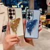 Suitable For Samsung S24/25 Series Electroplating Butterfly Full Cover Anti-fall Mobile Phone case