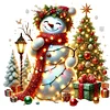 (40*40cm)Christmas Snowman - Full Round Drill Diamond Painting