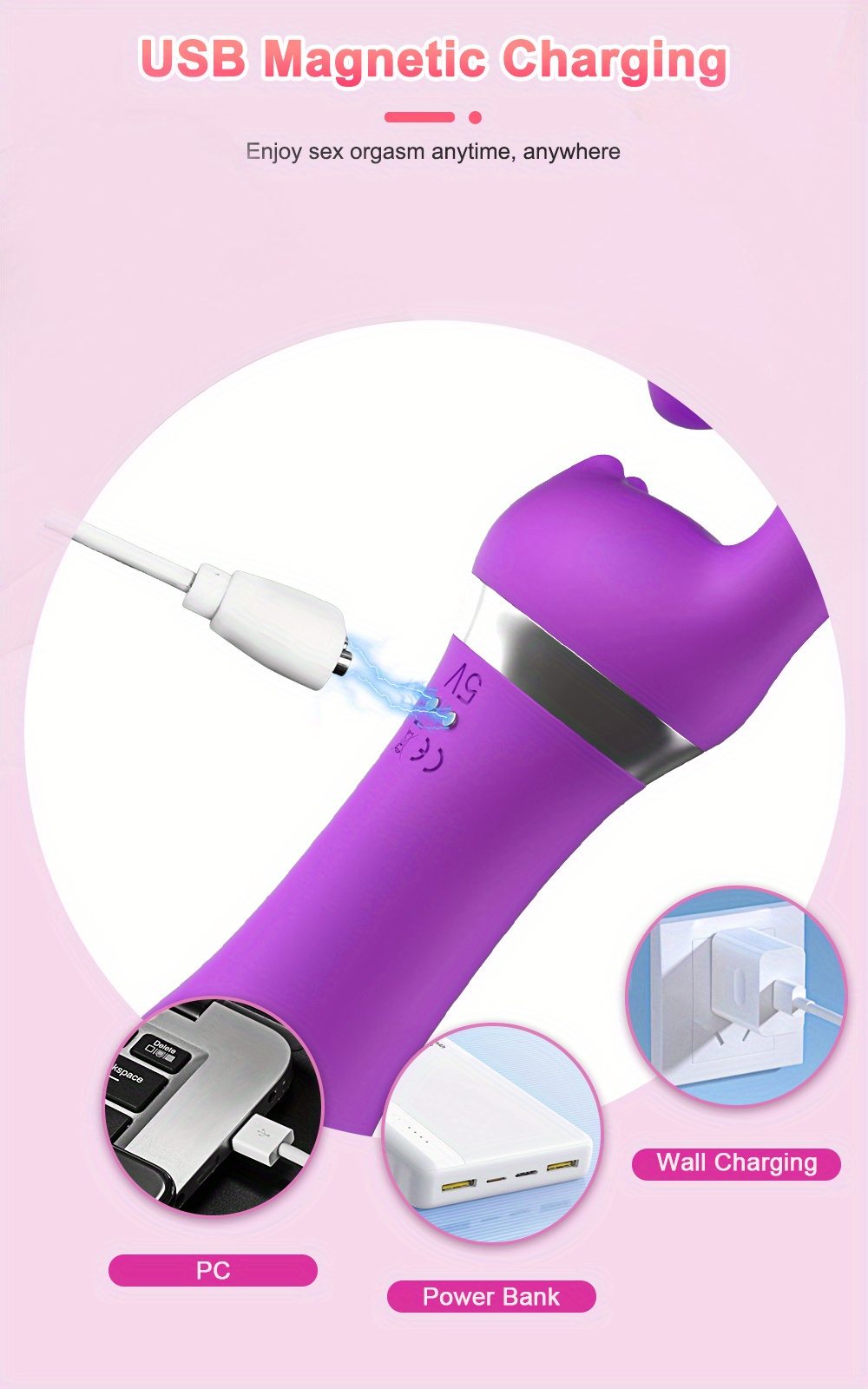 Double Head G Spot Vibrator with 10 Vibration Modes