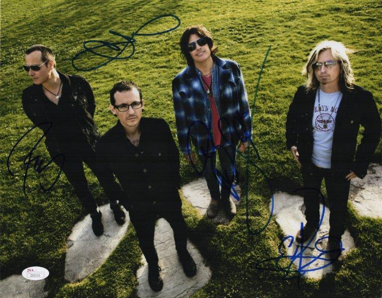 REPRINT - STONE TEMPLE PILOTS Chester Bennington Signed 8 x 10 Photo Poster painting Poster