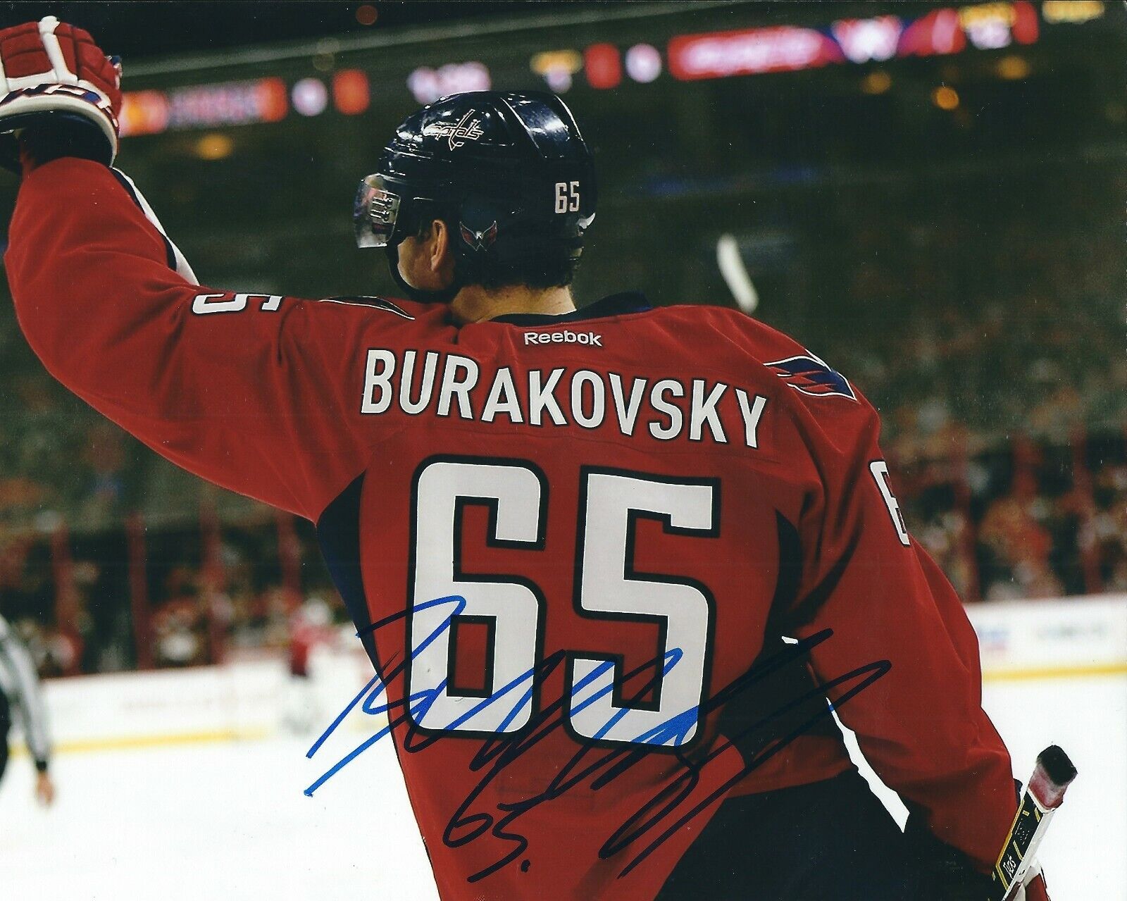 Autographed 8x10 ANDRE BURAKOVSKY Washington Capitals Photo Poster painting - w/COA