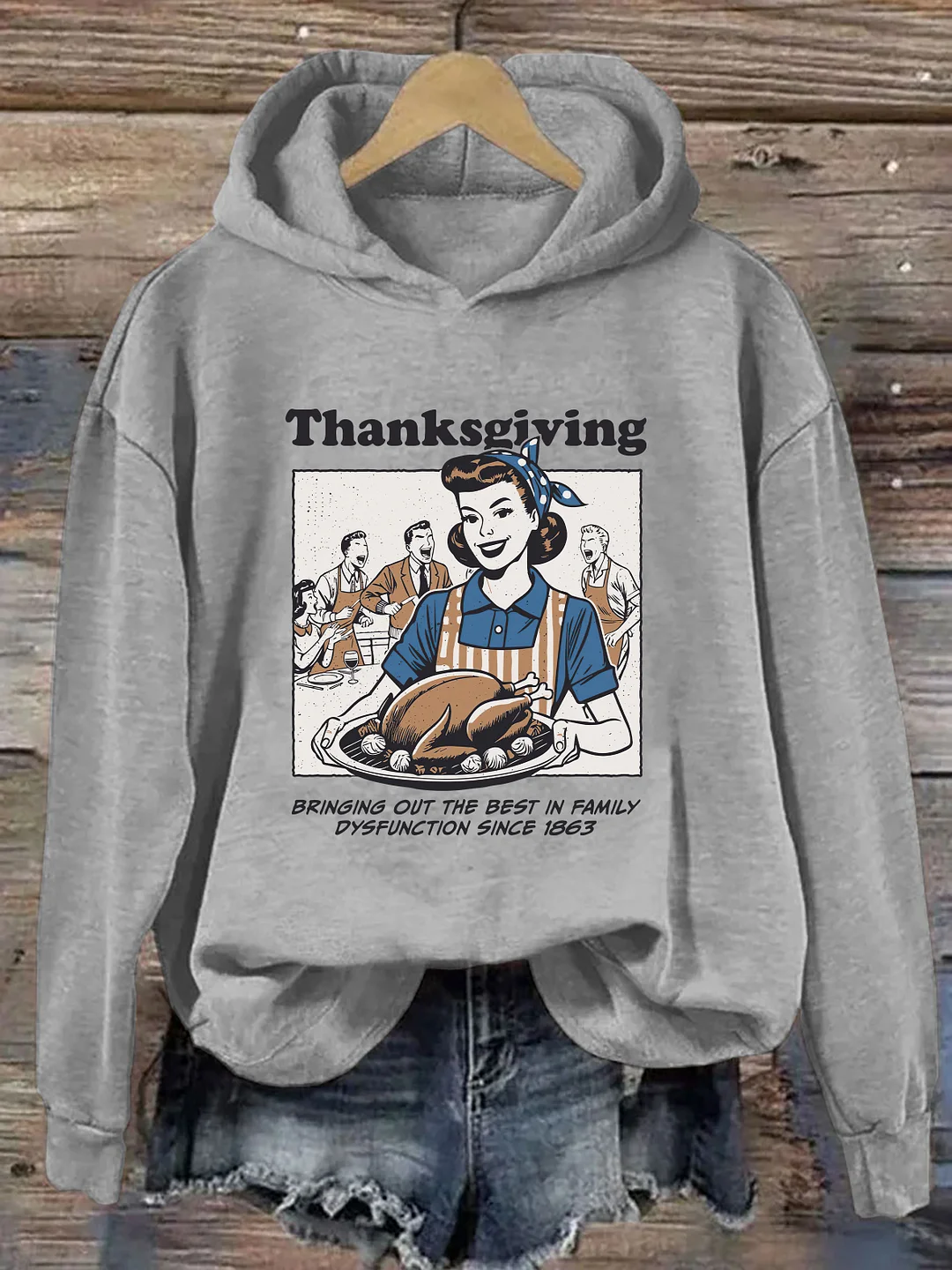 Vintage Thanksgiving Hoodie