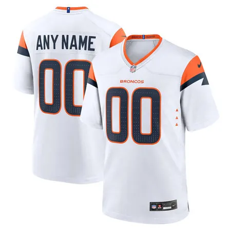 Men's Denver Broncos Nike White Mile High Collection Game Custom Jersey