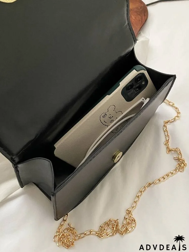 Houndstooth Pattern Satchel Bag