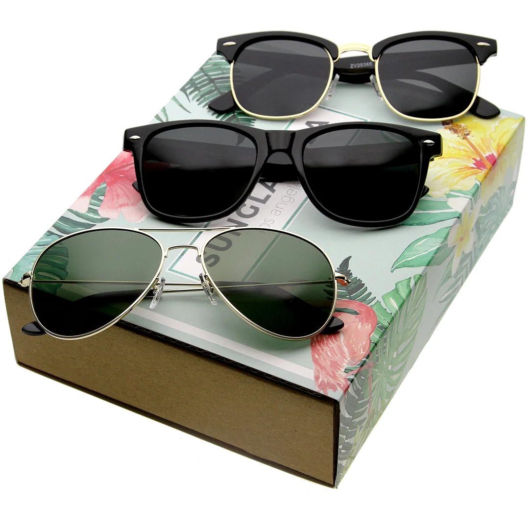 Retro Wide Temple Lens Horn Rimmed glasses 55mm