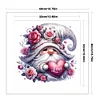 (US Only)Gnome Printed Cross Stitch Kit 40x40cm DIY 11CT Thread Art Needlework Home Decor