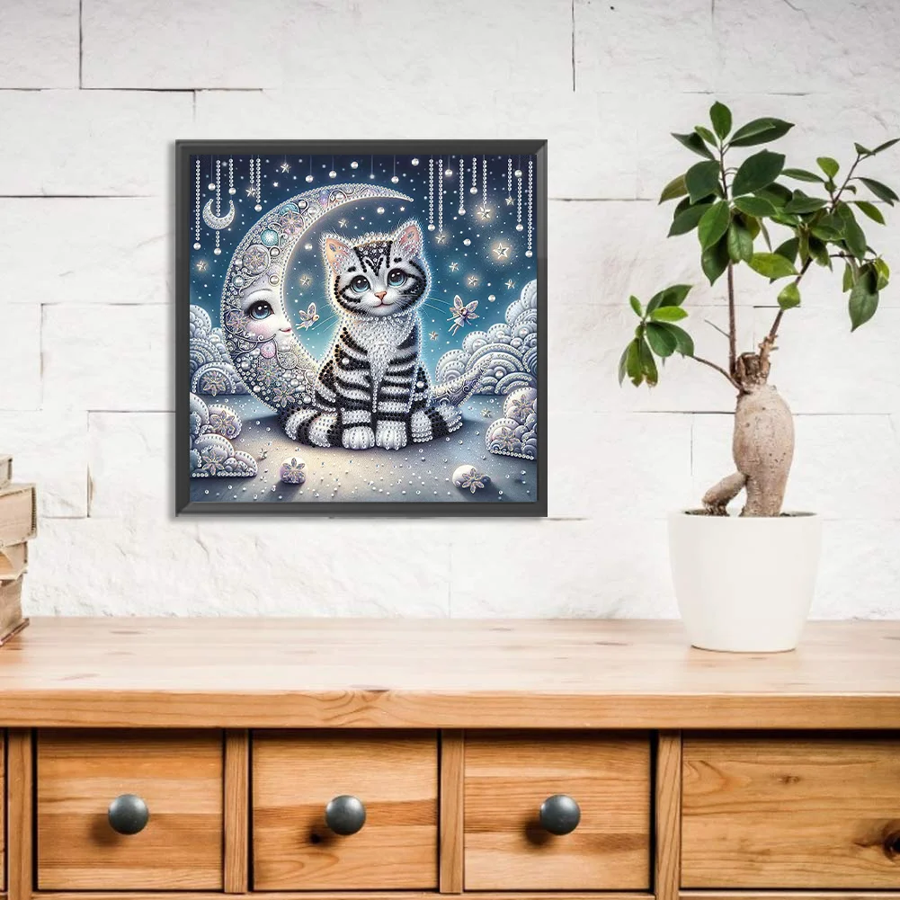 Diamond Painting - Partial Special Shaped Drill - Cat(Canvas|30*30cm)