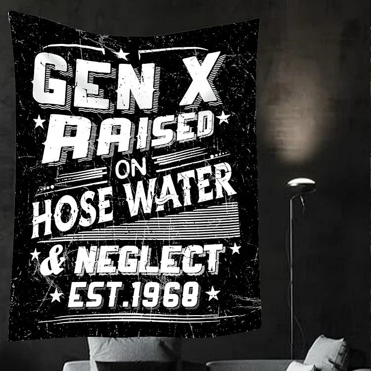 Generation X Raised On Hose Water And Neglect Custom EST Personalized Flannel Blanket 