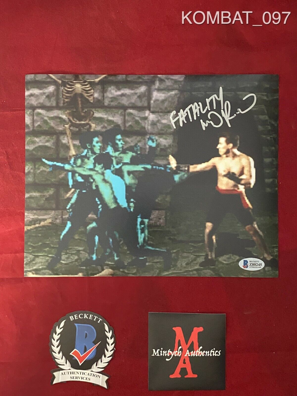 DANIEL PESINA AUTOGRAPHED SIGNED 8x10 Photo Poster painting! MORTAL KOMBAT! BECKETT! SCORPION!