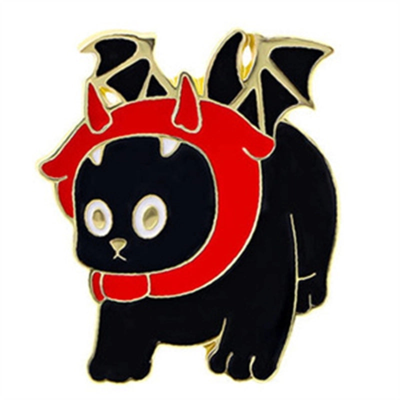 Retro Funny Punk Animal Alloy Stoving Varnish Plating Unisex Brooches