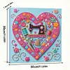 DIY Pre-Framed Sewing Machine
Button Art Canvas Kit