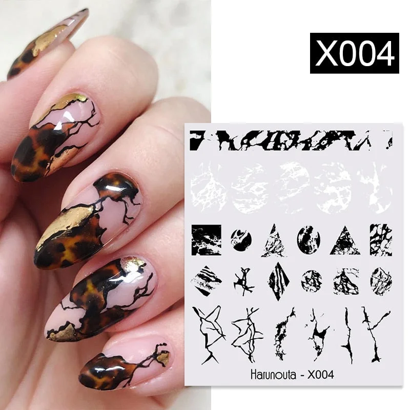 Harunouta Leaves Flowers Tree Water Decals Slider For Nails Spring Flower Butterfly Snake Design Stickers Nail Art Decoration-Nail Inspo