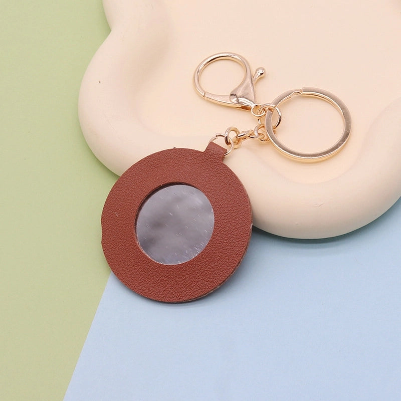 Minimalist Flower Pu Leather Women’s Keychain