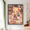 Dessert Tsukino Usagi-9CT Stamped Cross Stitch 65*80cm/25.59*31.5in(Big Size) tapestrymarket