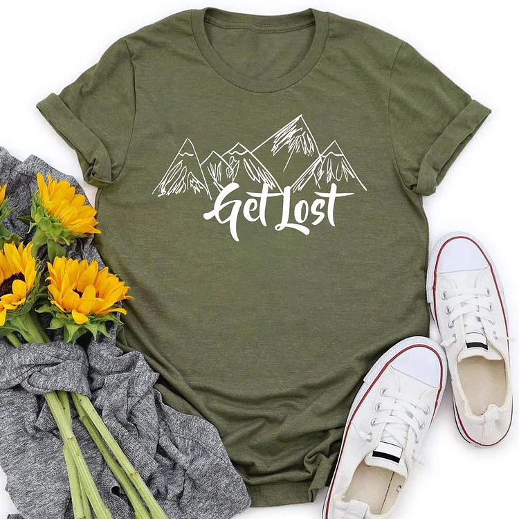 PSL Get Lost mountains hiking  Hiking Tee-04589