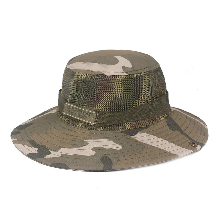 Outdoor Mountaineering Camouflage Bucket Hat