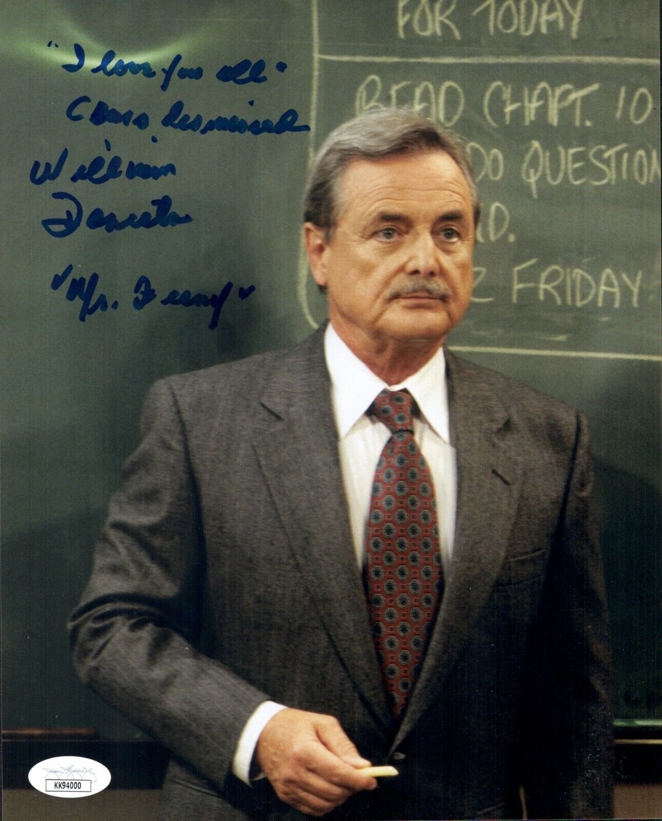 William Daniels Signed 8x10 BOY MEETS WORLD FEENY Photo Poster painting Autograph JSA COA Cert