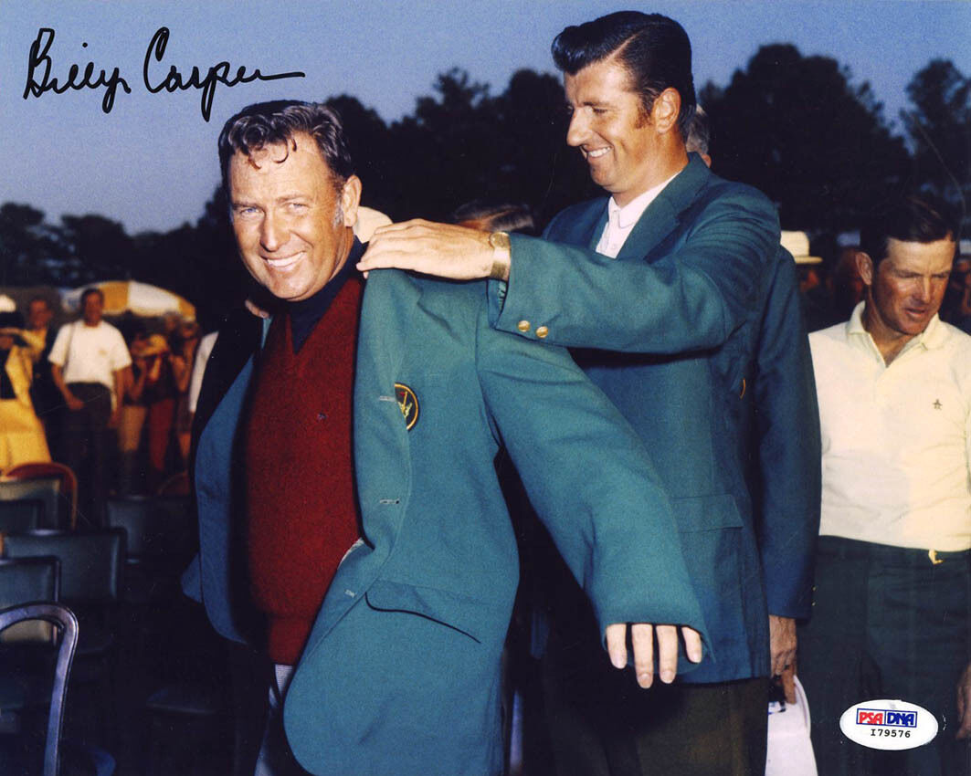 Billy Casper SIGNED 8x10 Photo Poster painting Masters PGA Tour MUST SEE PSA/DNA AUTOGRAPHED