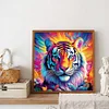 Diamond Painting-DIY Full Round Drill Color Tiger(40*40 CM)