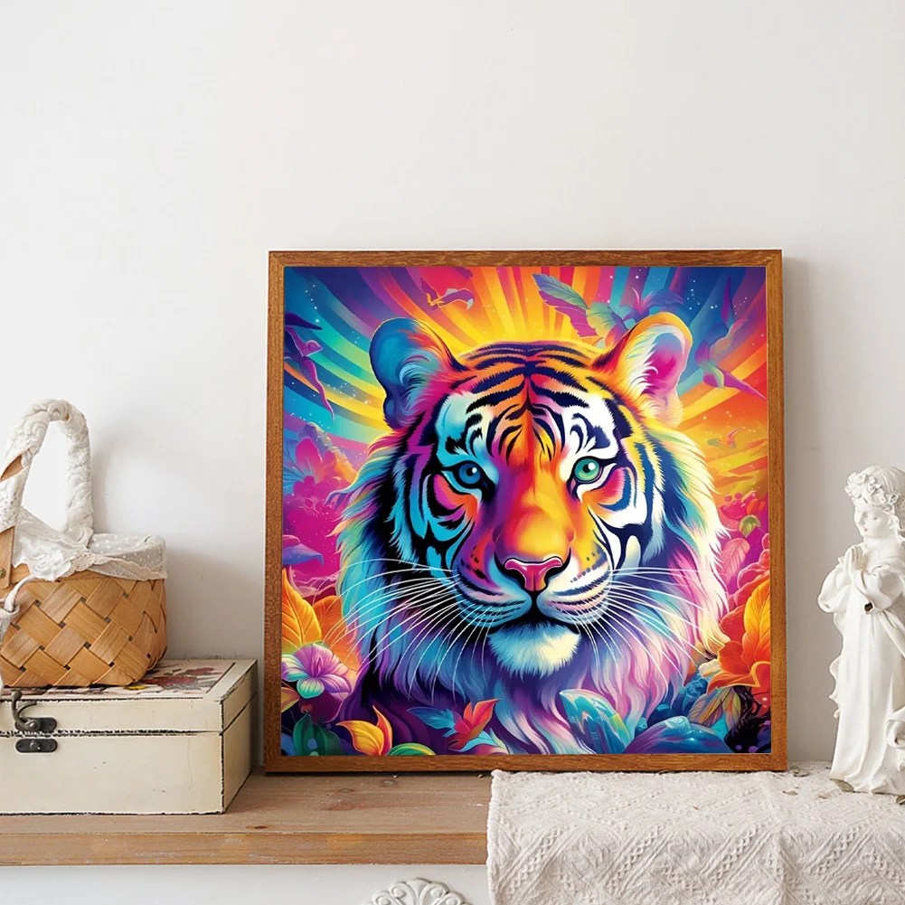 Diamond Painting - Full Round Drill - Tiger(Canvas|40*40cm)