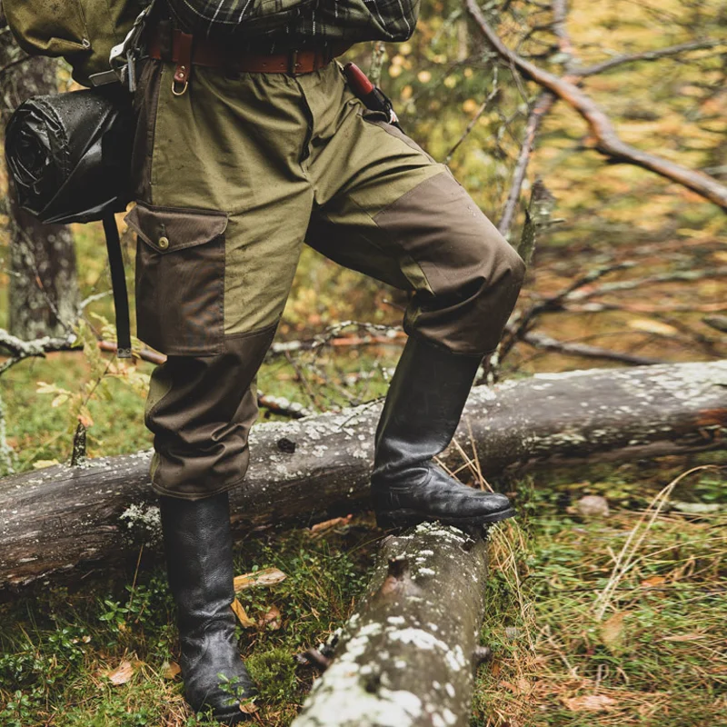 Outdoor Splicing Army Green Detachable Suspenders Pants