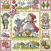 Red Riding Hood And Grandma Wolf-14CT Stamped Cross Stitch Egyptian Cotton 30*30cm/11.81*11.81in tapestrymarket