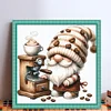 Coffee Gnome-11CT Stamped Cross Stitch 40*40cm