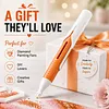 Orange Automatic 2.8mm Diamond Drill Pen No Wax Self-Priming for Adults