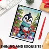 Weihnachtspinguin - 5d DIY Basteln Notizbuch