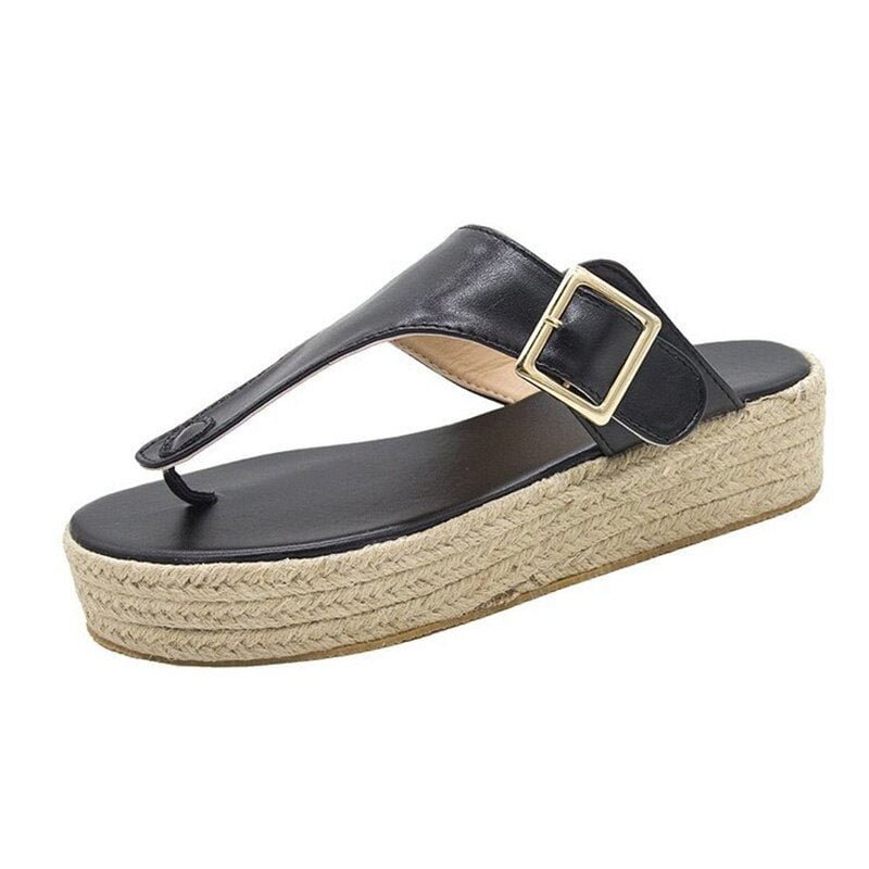 Summer Women Sandals Fashion Retro Women Shoes Outdoor Breathable Slip-On Ladies Footwear Non-Slip Walking Flip Flops Large Size
