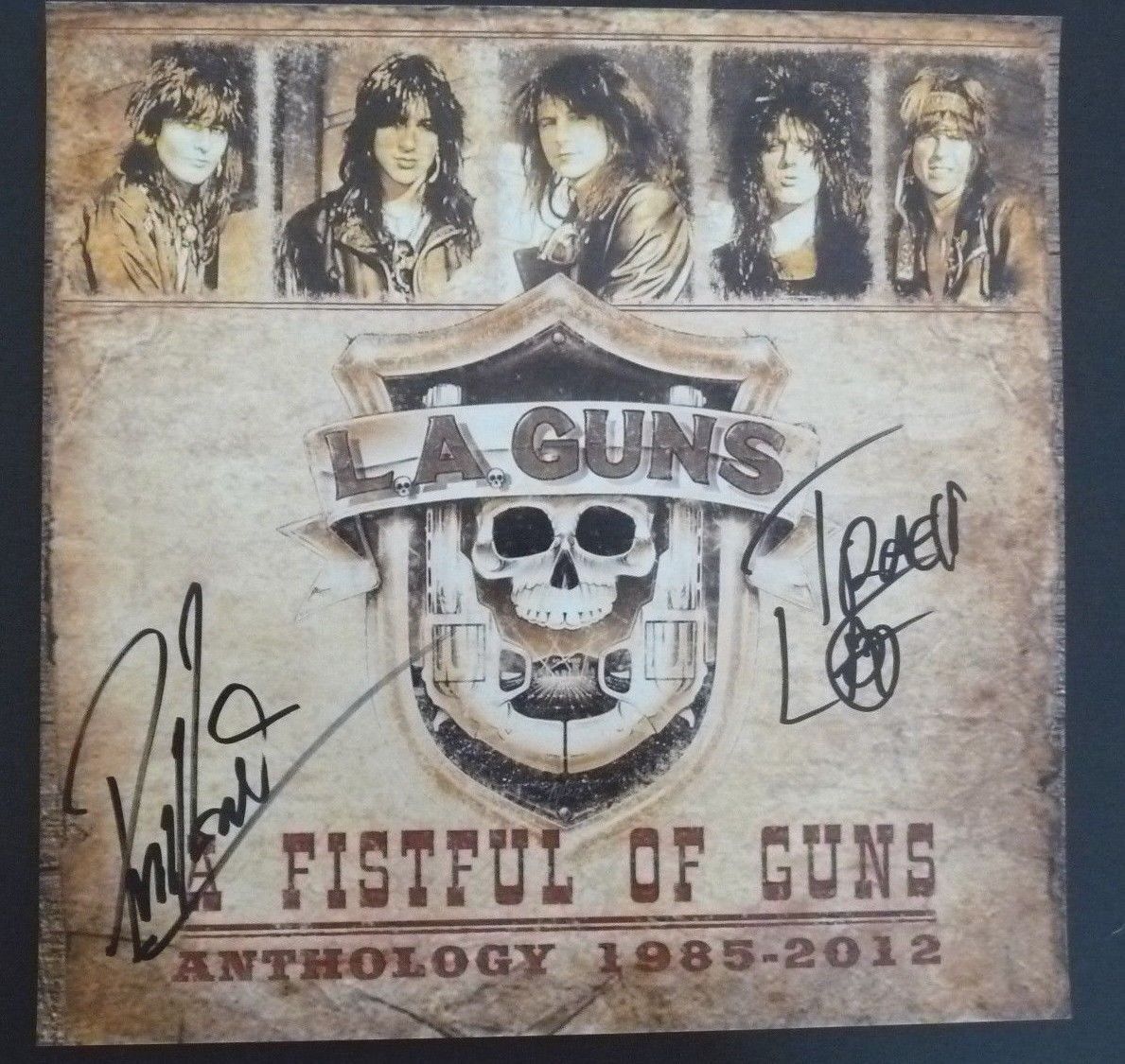 Phil & Tracii L.A. Guns Signed Autographed 12X12 Fistful Photo Poster painting PSA Guaranteed