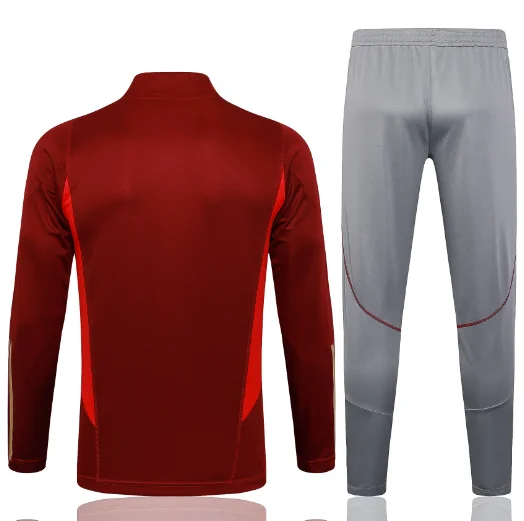 23/24 Arsenal Half-Pull Red Training Suit Jersey Set