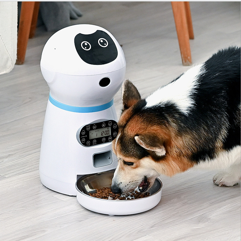 Pet Home Plug Automatic Pet Feeders With Voice Record