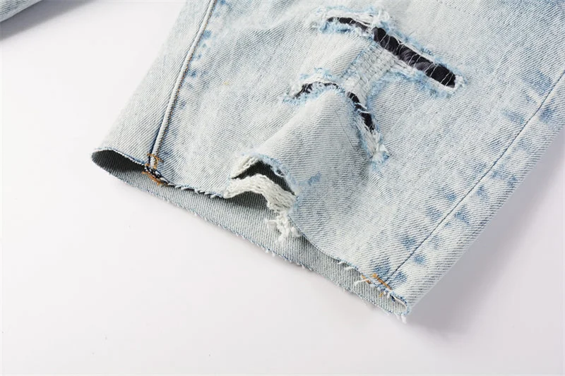 Purple Fashion Jeans 5087