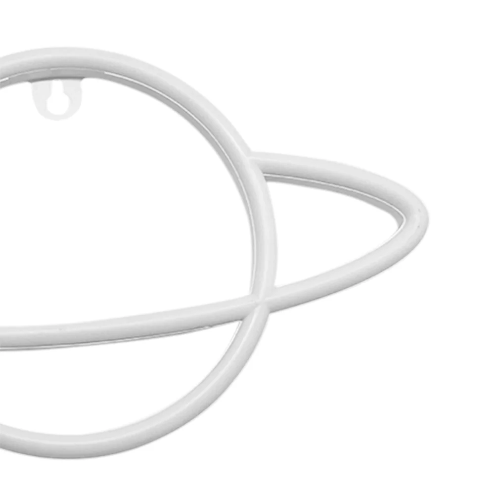 Elliptical Planet Shaped Sign Neon Lamp LED Dual Use Night Light Decor (B)