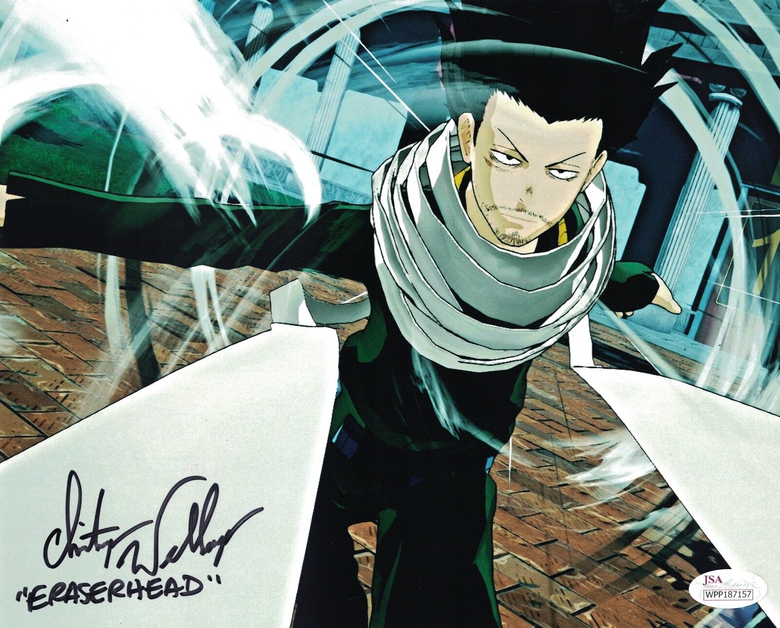 CHRISTOPHER WEHKAMP Signed MY HERO ACADEMIA 8x10 Shouta Photo Poster painting Autograph JSA COA