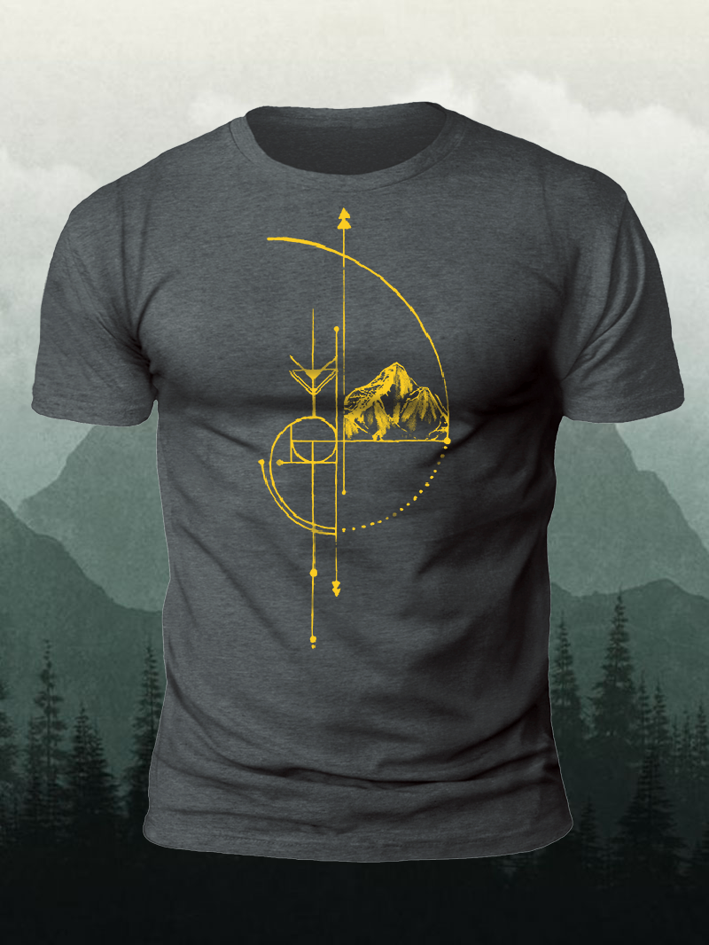 Men's Gold Edition Fibonacci Short-Sleeved Shirt in  mildstyles