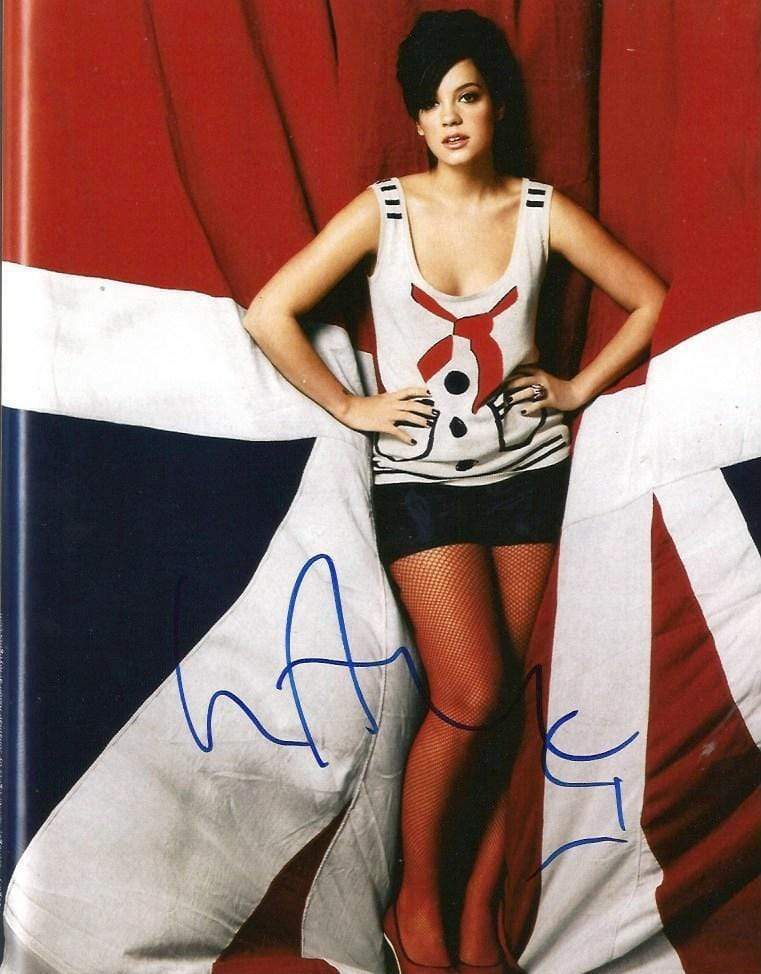 Lily Allen AUTHENTIC SINGER autograph, In-Person signed Photo Poster painting