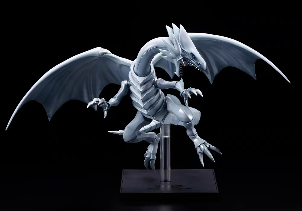 Kotobukiya - OSHI WORKS Yu-Gi-Oh! Duel Monsters Blue-Eyes White Dragon Complete Figure (Licensed) PVC-